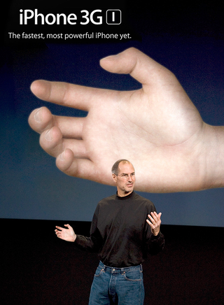Steve Jobs unveils the updated iPhone exclusively to those who really, really want to see it.